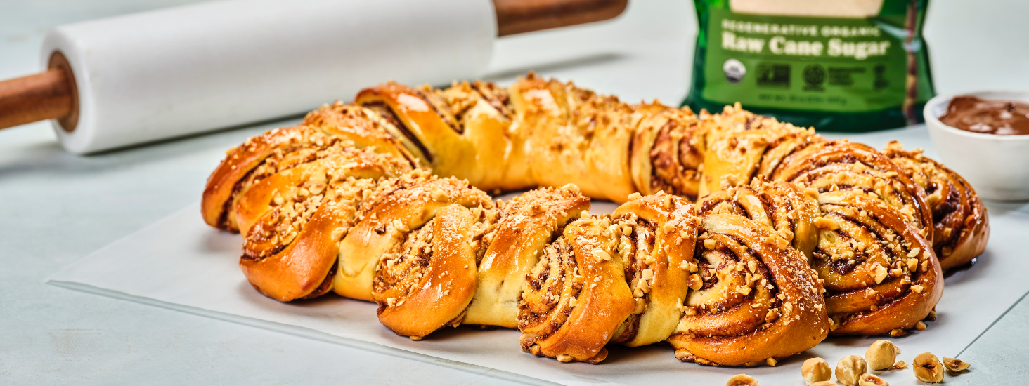 Nutella® Inspired PullApart Bread Florida Crystals